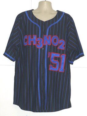 NHRA CH3NO2 '51 Hot Rod Men's Button Up Embroidered Baseball Jersey Size: 3XL
